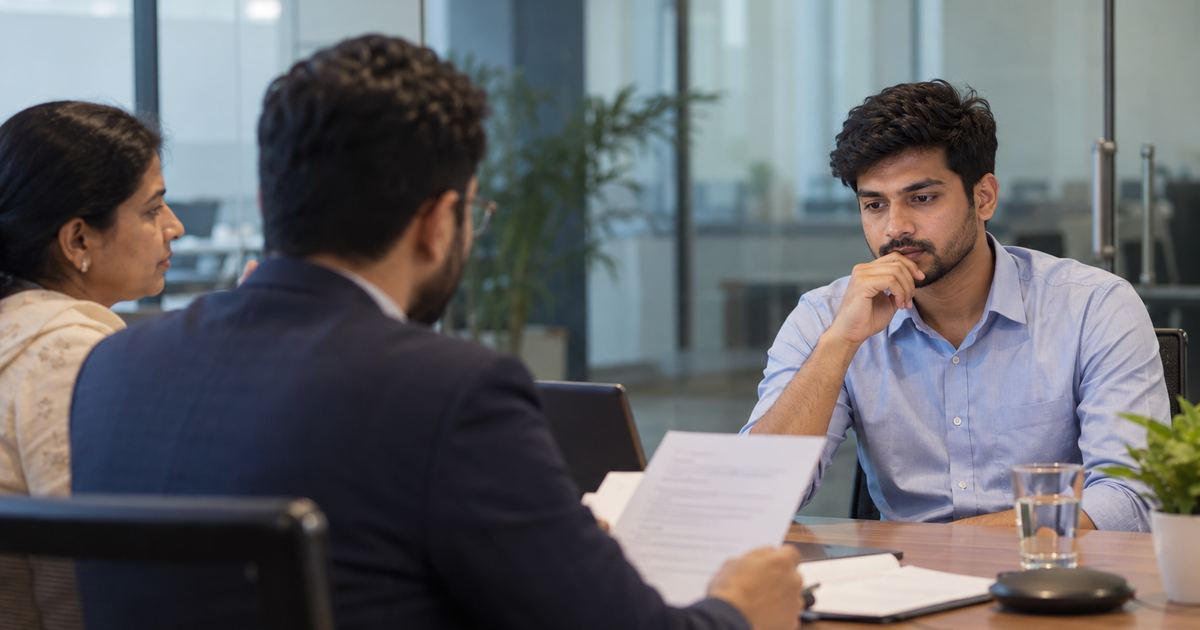 HR executive comparing a candidate's ID photo with the person on a live video interview
